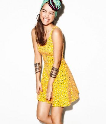 image of hm yellow dress