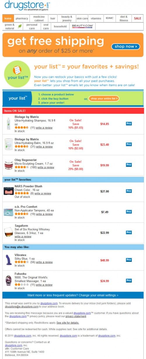 image of drugstore suggestion tool