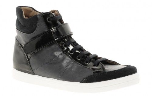 image of ASOS DOODLE Leather High Tops