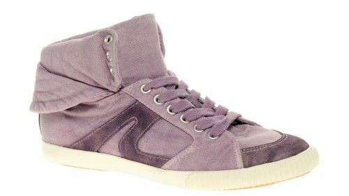 image of ASOS DUDE Washed Canvas High Tops