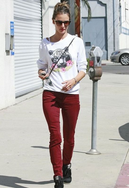 Alessandra Ambrosio in Blank NYC