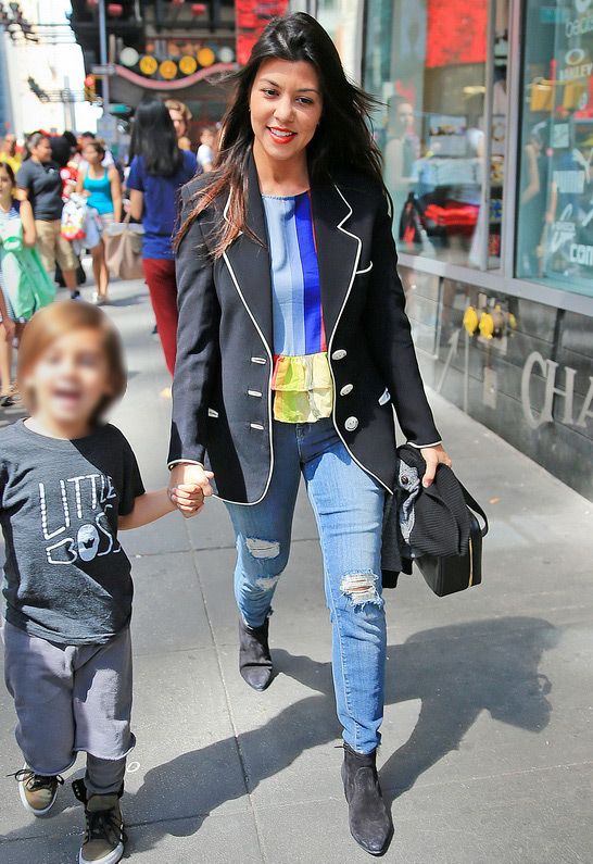 Kourtney Kardashian in J Brand