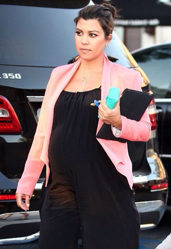 Kourtney Kardashian in Kate Frances