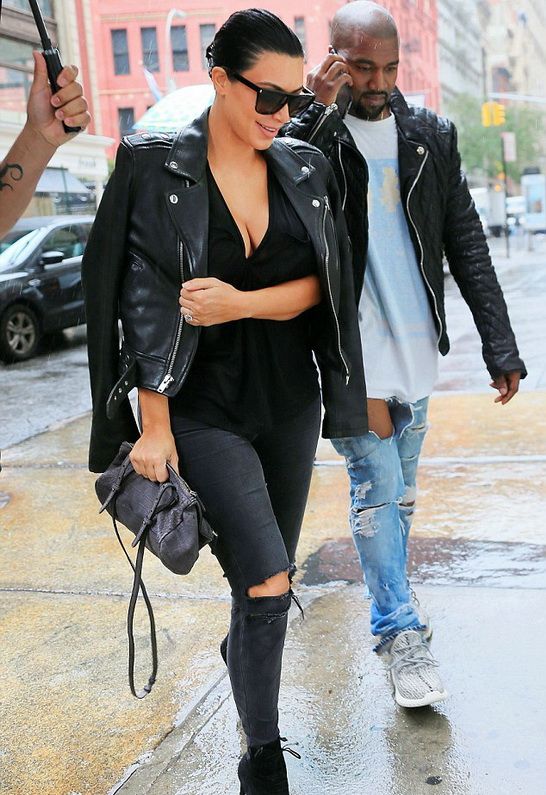 Kim Kardashian in BLK DNM