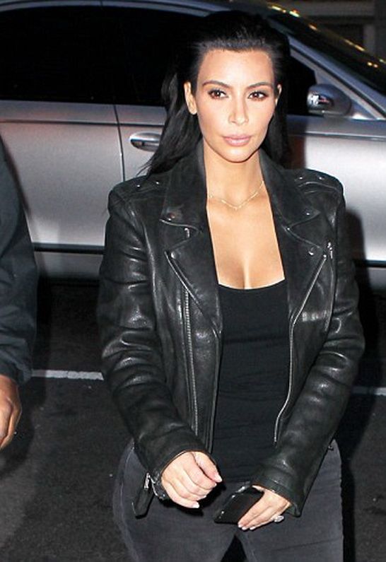 Kim Kardashian in BLK DNM