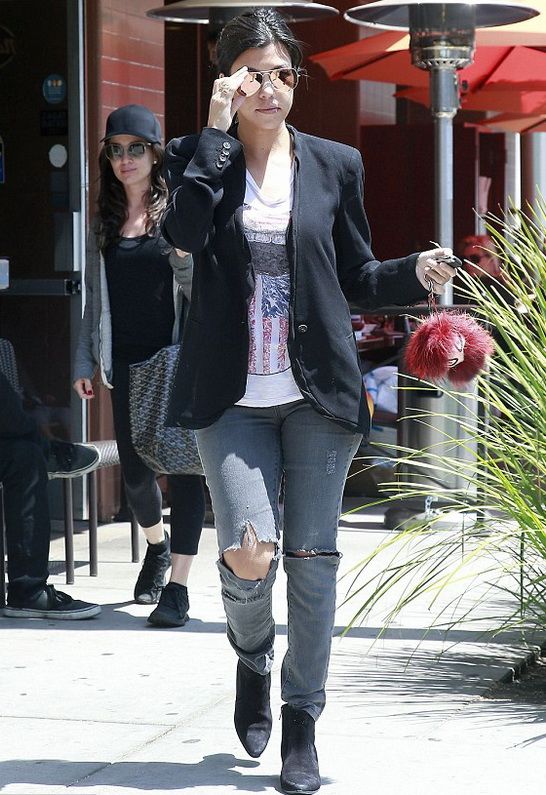 Kourtney Kardashian in Lauren Moshi
