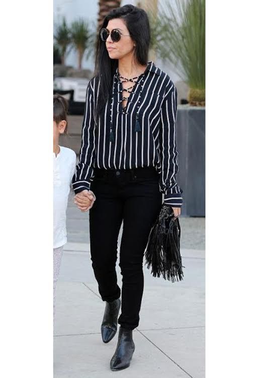 Kourtney Kardashian in Faithfull The Brand