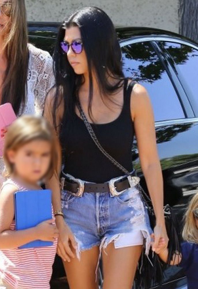 Kourtney Kardashian in B-Low the Belt