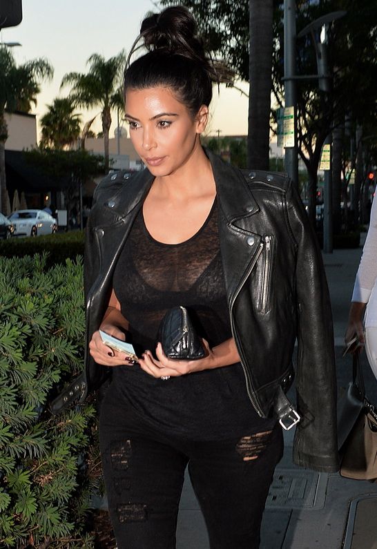 Kim Kardashian in BLK DNM