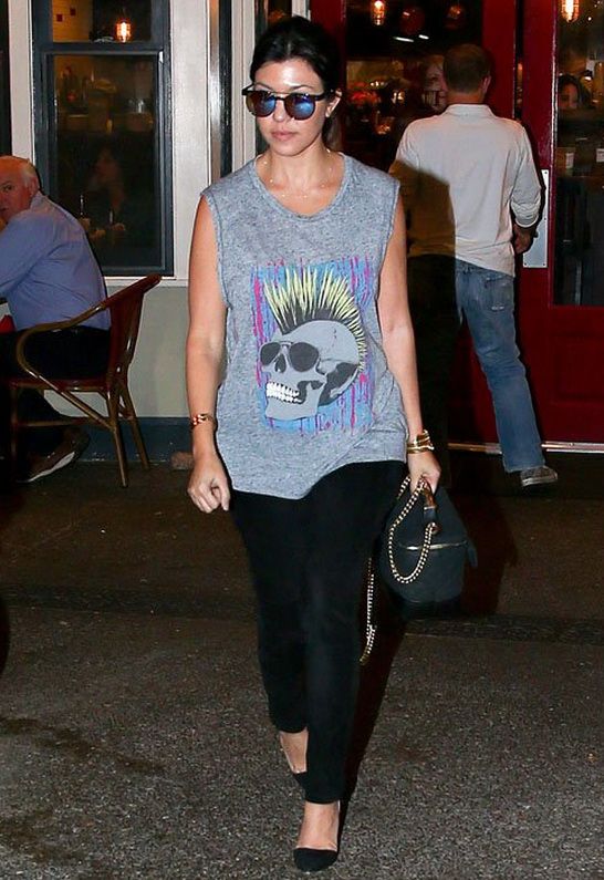 Kourtney Kardashian in Lauren Moshi