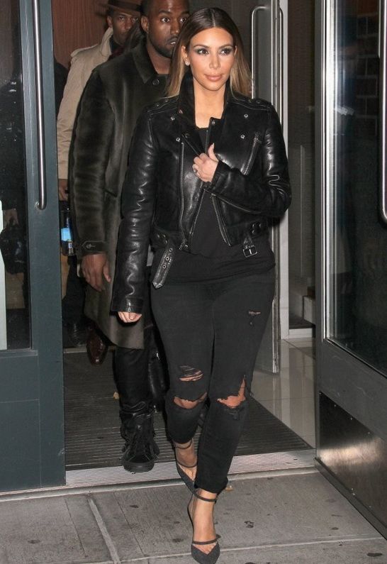 Kim Kardashian in BLK DNM